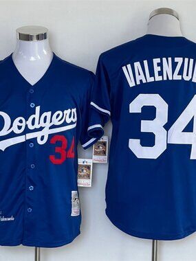 Fernando Valenzuela #34 LA Dodgers Royal Blue Stitched Baseball Jersey